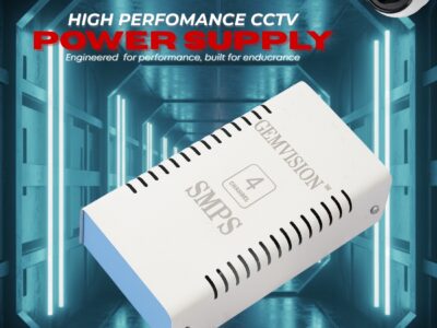 GEM VISION 4CH CCTV Power Supply | High-Performance 12V SMPS for DVR & Security Camera Setup